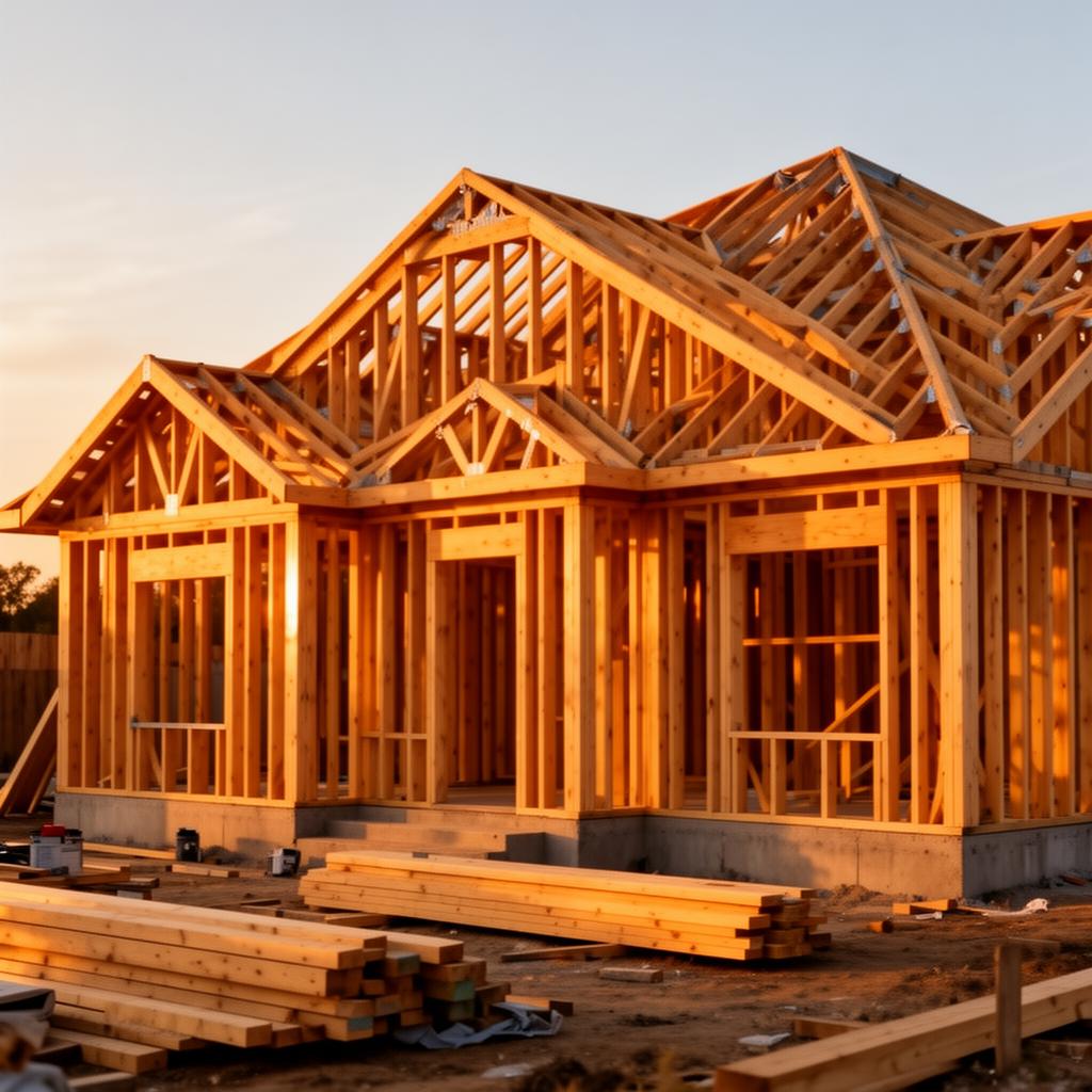 Construction contractor reviewing job costs and financials on site